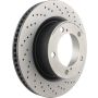 Brembo 09.A966.1X Premium UV Coated Xtra Cross Drilled Brake Rotor