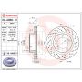 Brembo 09.A966.1X Premium UV Coated Xtra Cross Drilled Brake Rotor