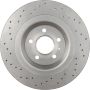 Brembo 09.B040.1X Premium UV Coated Xtra Cross Drilled Brake Rotor