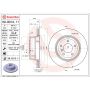 Brembo 09.B313.11 Premium Coated Vented Brake Rotor
