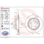 Brembo 09.B338.21 Premium Coated Vented Brake Rotor