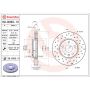 Brembo 09.B355.1X Premium UV Coated Xtra Cross Drilled Brake Rotor
