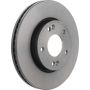 Brembo KT00916 Brembo ceramic brake pad and UV coated vented  brake disc kit
