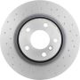 Brembo 09.B569.1X Premium UV Coated Xtra Cross Drilled Brake Rotor