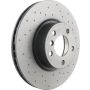 Brembo 09.B570.1X Premium UV Coated Xtra Cross Drilled Brake Rotor