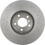 Brembo 09.B570.1X Premium UV Coated Xtra Cross Drilled Brake Rotor