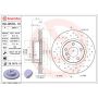 Brembo 09.B570.1X Premium UV Coated Xtra Cross Drilled Brake Rotor