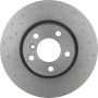 Brembo 09.B570.1X Premium UV Coated Xtra Cross Drilled Brake Rotor
