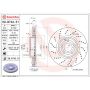Brembo 09.B742.51 Premium UV Coated Front Brake Rotor