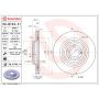 Brembo 09.B743.41 Premium Coated Vented Brake Rotor
