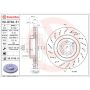 Brembo 09.B746.51 Premium UV Coated Front Brake Rotor
