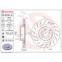Brembo 09.B746.61 Premium UV Coated Front Brake Rotor