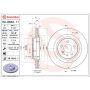 Brembo 09.B842.11 Premium Coated Vented Brake Rotor