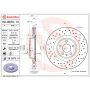 Brembo 09.B970.1X Premium UV Coated Xtra Cross Drilled Brake Rotor