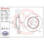 Brembo KT00782 Brembo ceramic brake pad and UV coated vented  brake disc kit