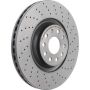 Brembo KTX0138 Brembo ceramic brake pad and Xtra PVT drilled brake disc kit