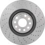 Brembo KTX0138 Brembo ceramic brake pad and Xtra PVT drilled brake disc kit