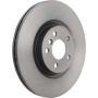 Brembo KT00A27 Brembo ceramic brake pad and UV coated vented  brake disc kit