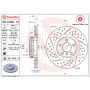Brembo 09.C400.13 Premium Vented Composite Brake Rotor