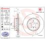 Brembo KT04504 Brembo low-met brake pad and composite vented  brake disc kit