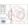 Brembo 09.C500.11 Premium Coated Vented Brake Rotor