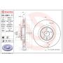 Brembo 09.C821.11 Premium Coated Vented Brake Rotor