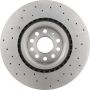 Brembo KTX0140 Brembo ceramic brake pad and Xtra PVT drilled brake disc kit