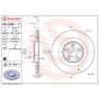 Brembo KT04533 Brembo low-met brake pad and UV coated vented  brake disc kit