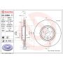 Brembo 09.D062.11 Premium Coated Vented Brake Rotor