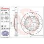 Brembo 09.D174.43 Premium Dual Cast Vented Drilled/Grooved UV Coated Brake Rotor