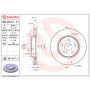 Brembo 09.D417.11 Premium Coated Vented Brake Rotor