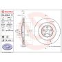 Brembo KT00989 Brembo ceramic brake pad and UV coated PVT  brake disc kit