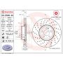 Brembo 09.D529.23 Premium UV Coated Co-Cast Brake Rotor