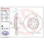 Brembo 09.D608.11 Premium Coated Vented Brake Rotor