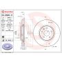 Brembo 09.D608.21 Premium Coated Vented Brake Rotor