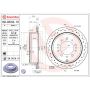 Brembo 09.D618.1X Premium UV Coated Xtra Cross Drilled Brake Rotor