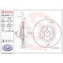 Brembo KT00A28 Brembo ceramic brake pad and UV coated vented  brake disc kit