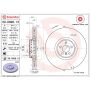Brembo 09.D898.13 Premium Vented Composite Brake Rotor