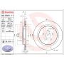 Brembo 09.E031.11 Premium Coated Vented Brake Rotor
