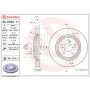 Brembo 09.E232.11 Premium Coated Vented Brake Rotor