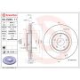 Brembo 09.E235.11 Premium Coated Vented Brake Rotor