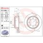Brembo 09.E288.11 Premium Coated Vented Brake Rotor