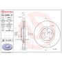 Brembo 09.N256.21 Premium Coated Vented Brake Rotor