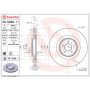 Brembo 09.N288.11 Premium Coated Vented Brake Rotor