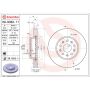 Brembo 09.N332.11 Premium Coated Vented Brake Rotor