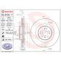 Brembo 09.R103.11 Premium Coated Vented Brake Rotor