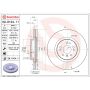 Brembo 09.R104.11 Premium Coated Vented Brake Rotor
