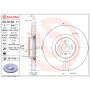 Brembo 09.R105.11 Premium Coated Vented Brake Rotor
