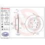 Brembo KT00B65 Brembo ceramic brake pad and UV coated vented  brake disc kit