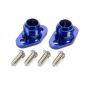 MEZIERE MEZWP8116ANB SBC #16 Water Pump Port Adapters - Blue (2pk)